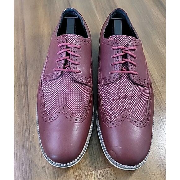 Cole Haan Grand.OS Burgundy Leather Oxfords Size 10M – GUC - Picture 1 of 8